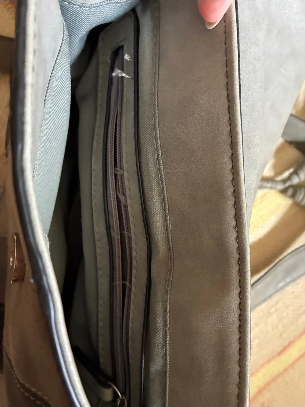 Dolce Vita Gray and Black Tassel Crossbody Bag
